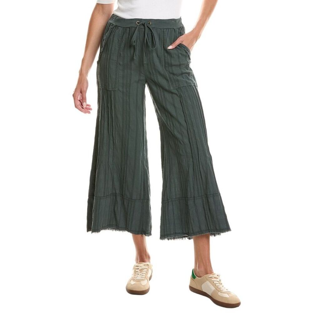 Xcvi Womens  Doyen Crop Pant, Green